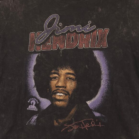 Jimi Hendrix Band Crew Neck Short Sleeve Graphic T Shirt Mens Size L Black - Picture 4 of 9